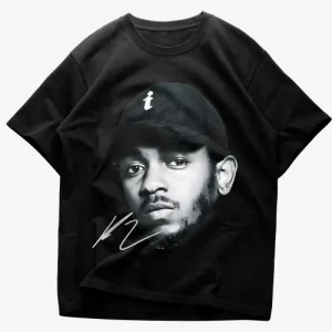 Kendrick Lamar Shirt Graphics Black - Graphically printed tee
